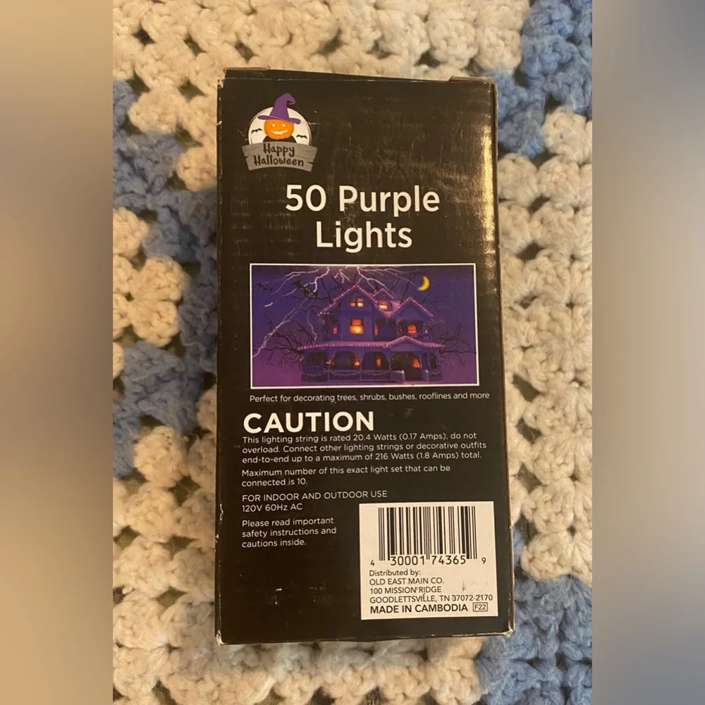 50 Purple Lights - Indoor/Outdoor